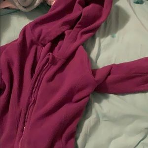 Lands end purple fleece jacket